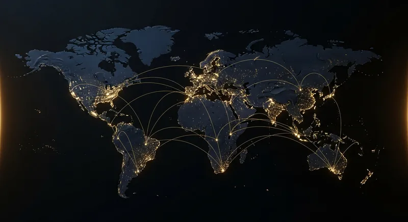Muted world map marking the regions where the platform accepts retail clients